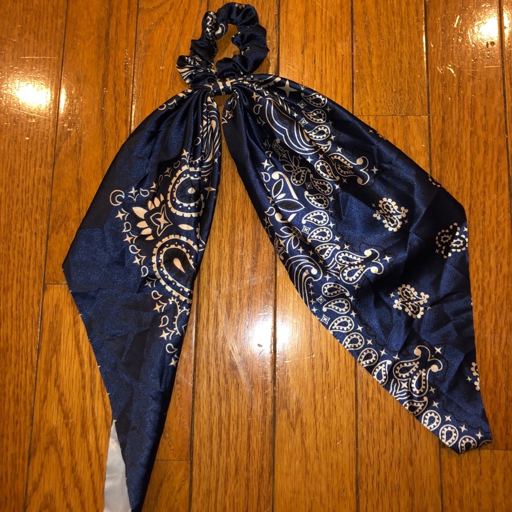 hair scarf attached to scrunchie